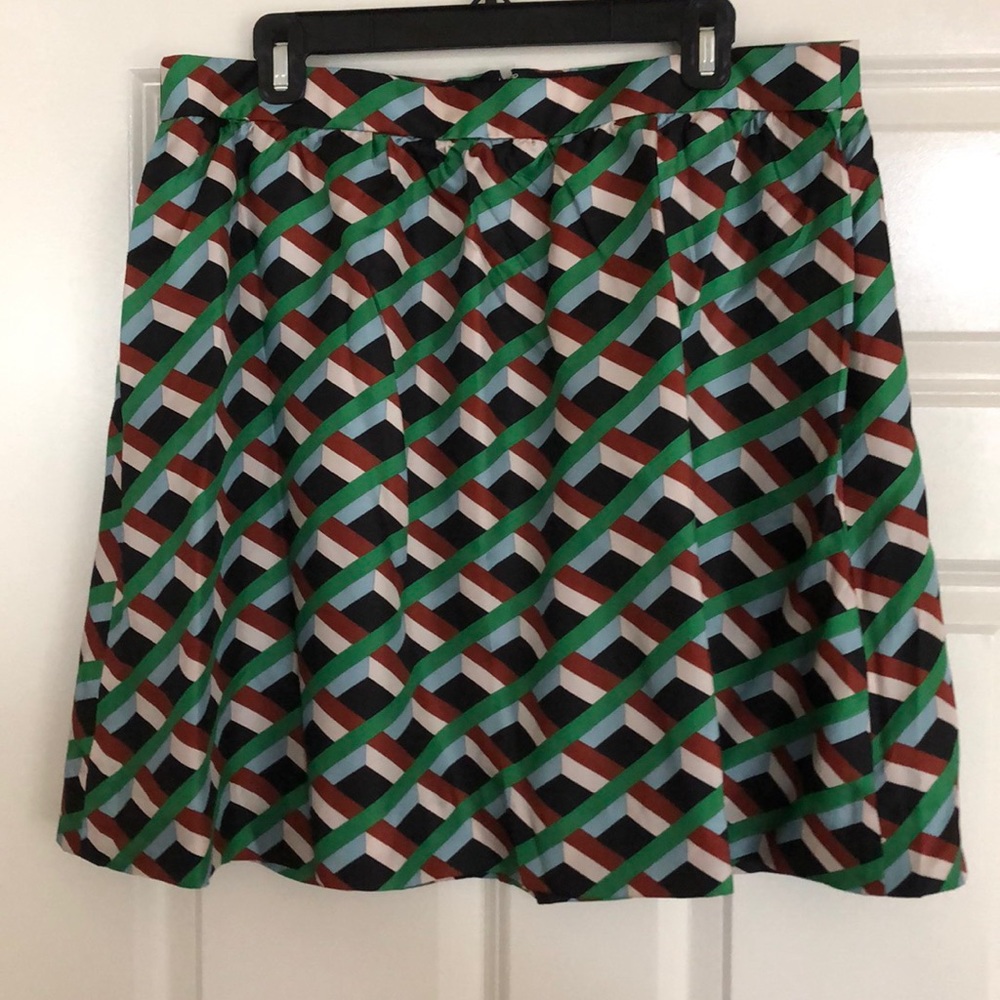 Silk mini skirt